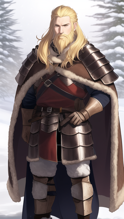 00425-78973296-1man, wearing viking armor, wearing a fur cape, standing in the snow, blonde ha...png