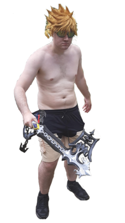 Chibi Roxas cosplay naked 2 clean.png