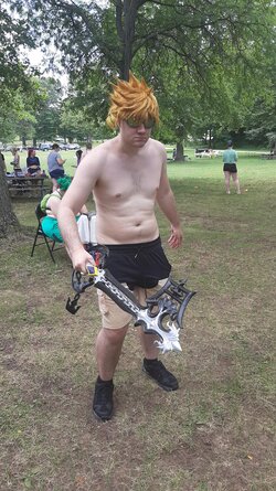 Chibi Roxas cosplay naked 2.jpg