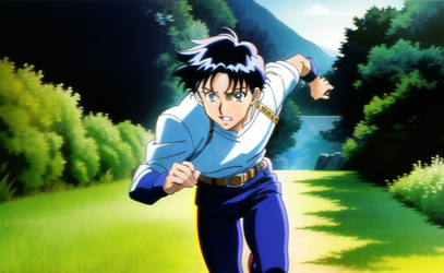 03877-2244198176-80's anime film screenshot, ((official art)), 1man, short black hair, wearing...png