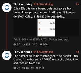 TheQuartering (@TheQuartering) Eliza Bleu is on a tweet deleting spree from behind her private...png