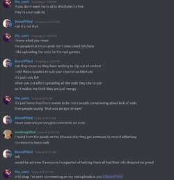 Getting mad at people not supporting his bitchute.jpg