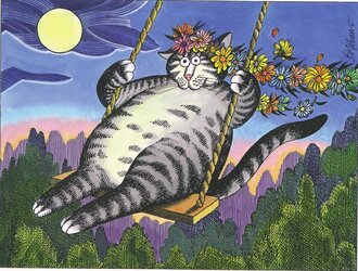 Kliban - Cat in a Swing.jpg