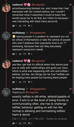 multidawg 🏴 (@doggiepilled) exactly, keffals is still white, ableistcapable of error. if erin ...png