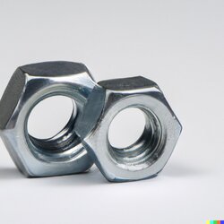 DALL·E 2023-03-09 21.44.20 - two hexagonal metal nuts stacked on top of each other, photo for ...jpg