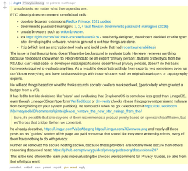 Unsafe recommendations