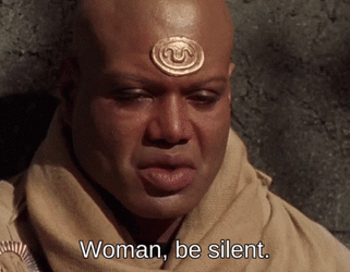 woman be silent.gif