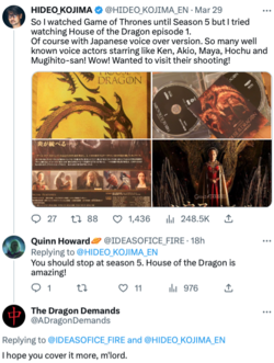Hideo Kojima Ideas Of ice and fire dragon demands.png