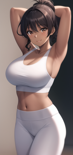04286-2550480441-Ken Sugimori, big eyes, 1girl, ((dark skin)), brown eyes, wavy curly black po...png