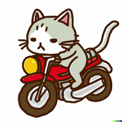 A cat riding a motorcycle.png