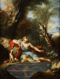 Narcissus checking his alerts.png