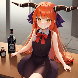 00232-3147061689-Masterpiece, highly detailed, Suika Ibuki, petite, small, horns, bar, seat, 1...png