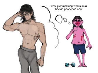i think working out has made me too poonfident, drew this to humble myself.jpg