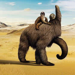 00415-717678511-three-toed sloth riding on a woolly mammoth, tundra background, detailed, real...png