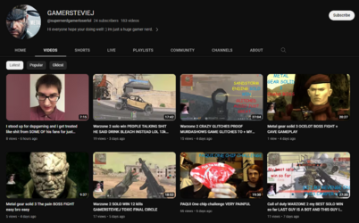 GAMERSTEVIEJ Youtube channel.PNG