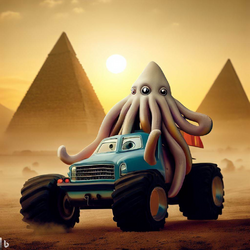 squid monster truck pyramids ai art 6.png