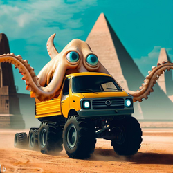 squid monster truck pyramids ai art 3.png