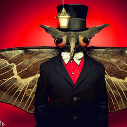 mothman gentleman ai art 7.png