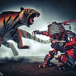 robot samurai vs tiger ai art 4.jpg