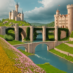 13066-2079610095-a castle on a hill with a river running through it and boats in the water bel...png