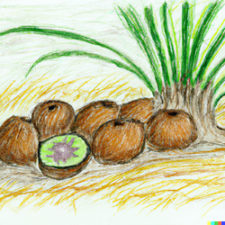 DALL·E 2023-09-28 19.33.32 - crayon drawing of a bunch of kiwis in a field on a sunny day, add...png