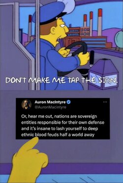 It's insane to lash yoruself  to deep ethnic blood feuds half a world away -  Auron MacIntyre...jpeg