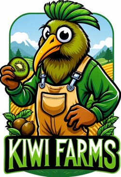 14393-1645067190-(_KIWI FARMS_ text logo_1), _lora_Harrologos_V1.0_1_ a kiwi bird wearing a fa...png
