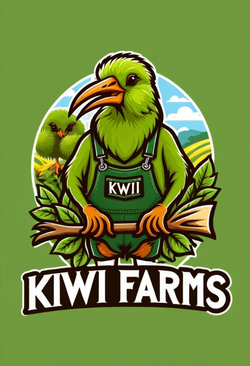 14396-1645067193-(_KIWI FARMS_ text logo_1), _lora_Harrologos_V1.0_1_ a kiwi bird wearing a fa...png