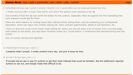 finally resolved after a huge Class Action suit where the authors were awarded...  Hacker News.png