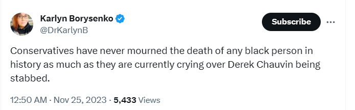 karlyn conservatives do not mourn black people.PNG