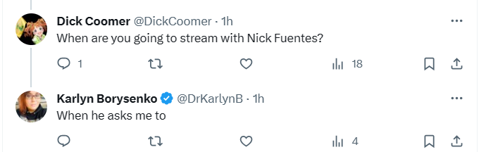 karlyn wants to stream with fuentes.PNG