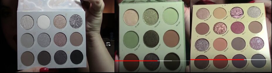 For those of you wondering these are the Cloud 9, Sage the Day and Lust for Dusk palettes, all available at Ulta.