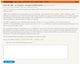 Show HN DN$ – an innovative, ad-supported DNS resolver  Hacker News.png