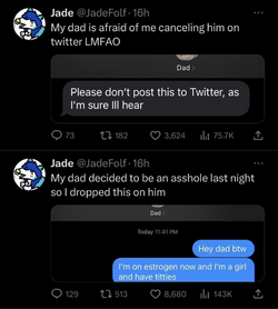 BlueFolf mocks his dad.png