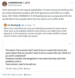 Screenshot 2024-05-06 at 00-33-13 (5) COMMIEDGURL🦆🌈👽 on X Terfs advocate for the rape &amp exp...png
