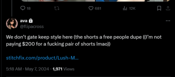 FireShot Capture 1634 - ava on X_ _We don’t gate keep style here (the shorts a free people d_ ...png
