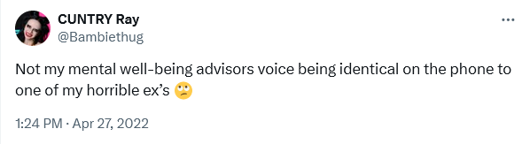 Screenshot 2024-05-13 at 13-31-17 CUNTRY Ray on X Not my mental well-being advisors voice bein...png