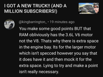 YouTube comment screenshot nitpicking an obvious joke in a satirical video