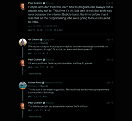 Paul Graham (@paulg) People who don't want to learn how to program can always find a reason wh...png Paul Graham (@paulg) People who don't want to learn how to program can always find a reason wh...png