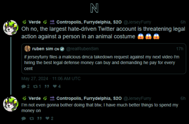 JerseyFurry pretending to be scared of Ruben Sim.png