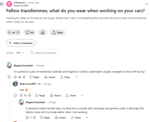 Screenshot 2024-05-29 at 13-21-20 Fellow transfemmes what do you wear when working on your car...png