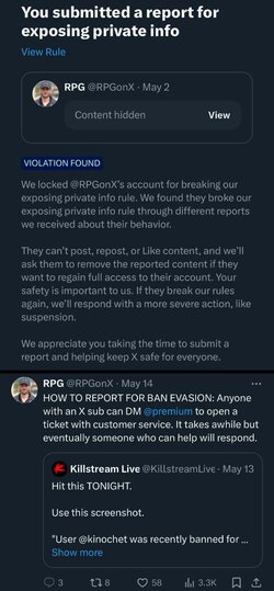 Teddy Feaser - RPG account locked for exposing private info (posted by Kinochet).jpeg