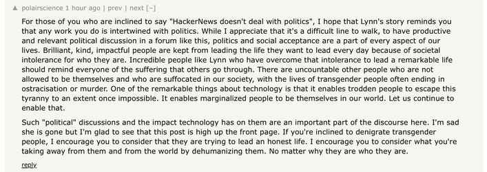 Lynn Conway Has Died  Hacker News 5.png