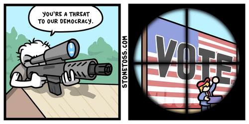 stonetoss comic about the Trump assassination.