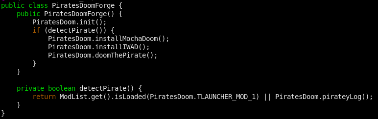 Code from the Forge version