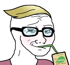 blushing sip smiling smug soy milk soyjak soymilk-763.png