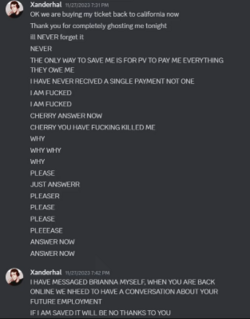 Screenshot 2024-08-17 at 13-21-16 Xanderhal being abusive to his editor Cherry and his threats...png