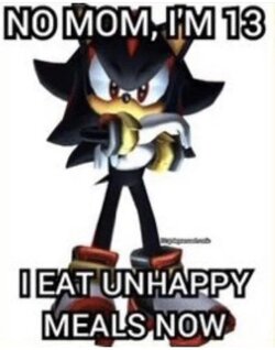 no mom i eat unhappy meals now 13 year old shadow edge hog.jpg