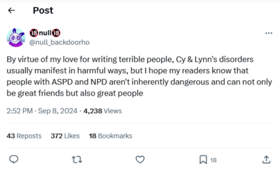 Screenshot 2024-09-08 at 17-51-55 🔞null🔞 on X By virtue of my love for writing terrible people...png