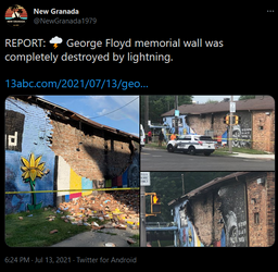 george floyd destroyed by lightning of god niggers disgusting.png